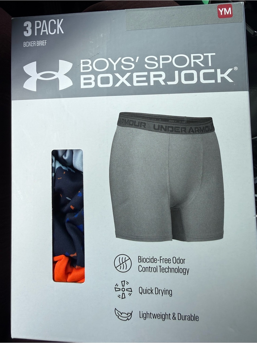 Under Armour Boys' Sport Boxerjock 3-Pack